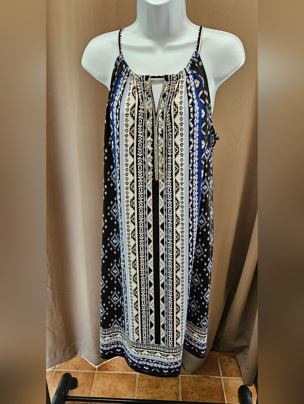 NWT Sleeveless Boho Tribal Dress